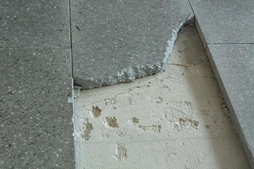 Concrete block Calcium sulphate screed