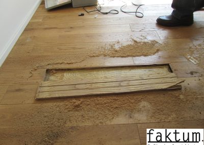 Bauteilöffnung Dielenboden