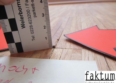 Überzahnung Parkett